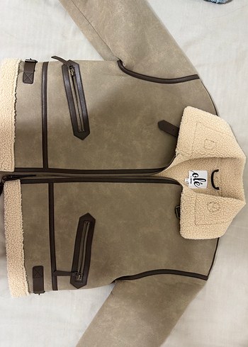 Kürklü Süet Kadın Ceket - Görsel 2