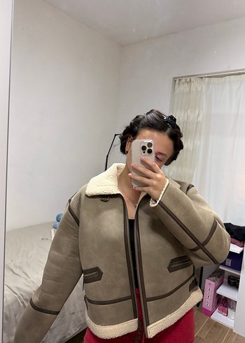 Kürklü Süet Kadın Ceket - Görsel 7