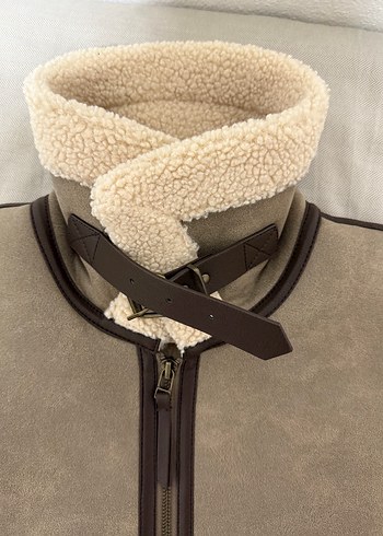 Kürklü Süet Kadın Ceket - Görsel 5