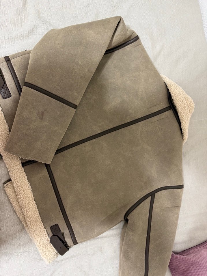 Kürklü Süet Kadın Ceket - Görsel 3