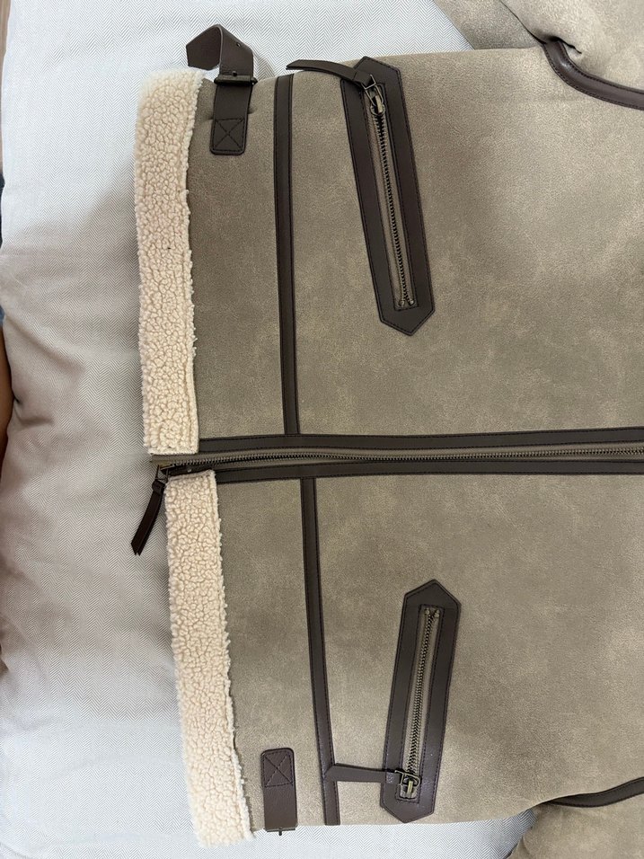 Kürklü Süet Kadın Ceket - Görsel 4