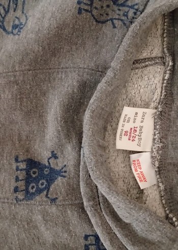 18-24 Ay Beden çeşitli Renk 92 cm beli lastikli pantolon