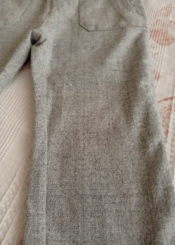 Gri Düğmeli Erkek Bebek Pantolon - Görsel 9