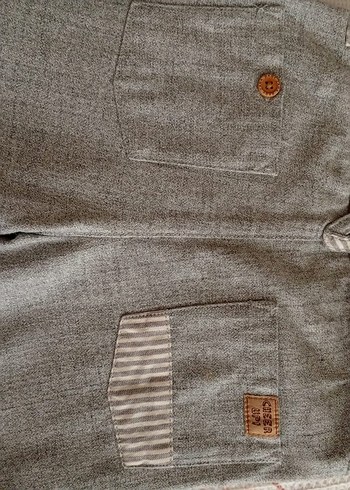 Gri Düğmeli Erkek Bebek Pantolon - Görsel 14