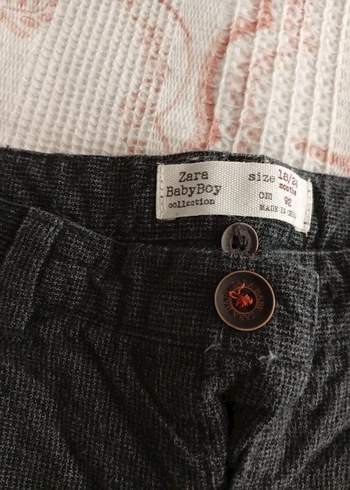 Gri Düğmeli Erkek Bebek Pantolon - Görsel 5