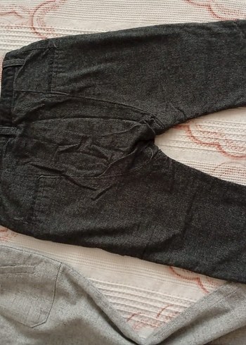 Gri Düğmeli Erkek Bebek Pantolon - Görsel 7