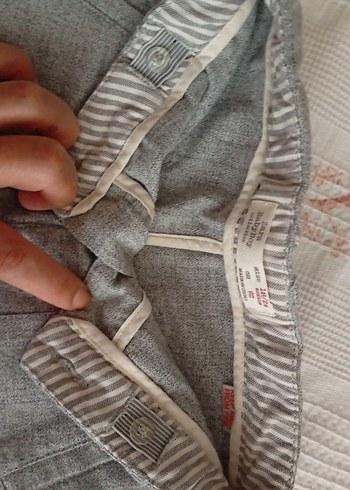 Gri Düğmeli Erkek Bebek Pantolon - Görsel 12