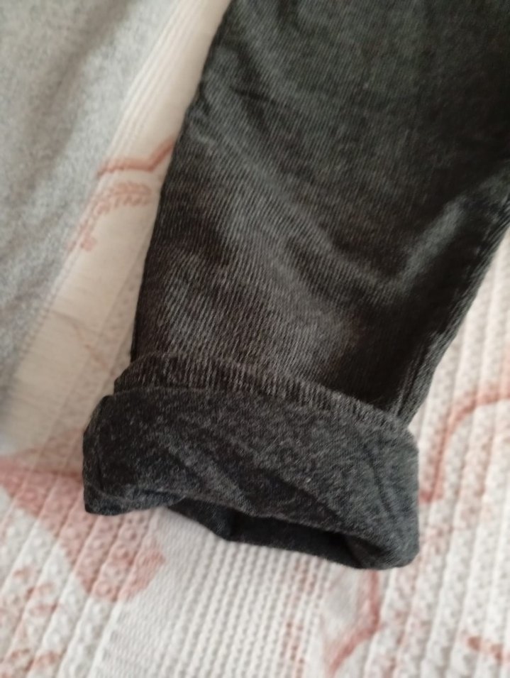 Gri Düğmeli Erkek Bebek Pantolon - Görsel 3