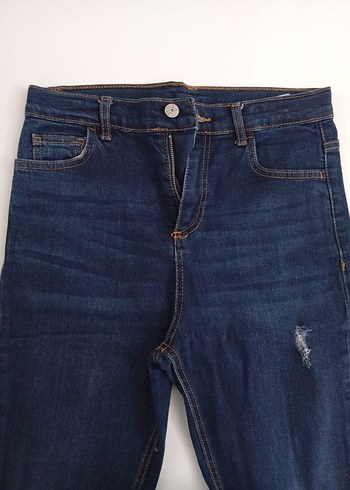 Kadın Lacivert Regular Fit Kot Pantolon - Görsel 8