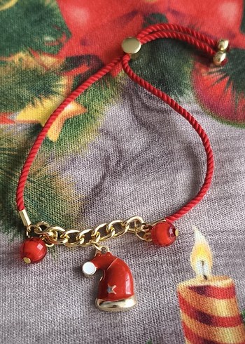 Renkli Boncuklu Yılbaşı Kadın Bileklik - Görsel 3