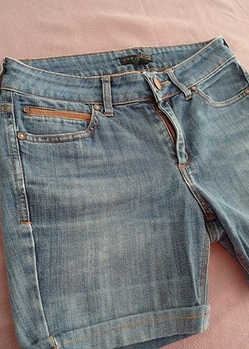 Kadın Kot Şort Mini Boy Regular Fit