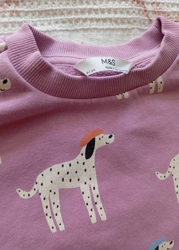 6 Yaş Beden Kız Çocuk ,Baskılı Uzun Kollu Sweatshirt
