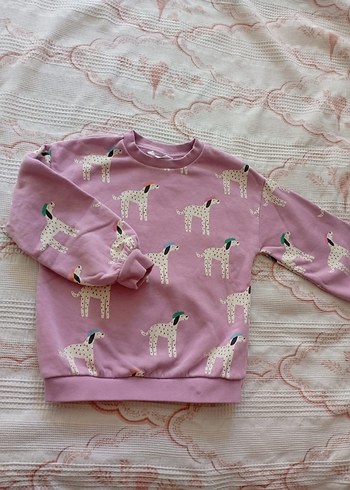 Kız Çocuk ,Baskılı Uzun Kollu Sweatshirt