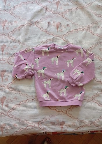 Marks & Spencer Kız Çocuk ,Baskılı Uzun Kollu Sweatshirt