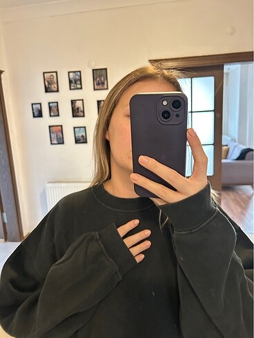 m Beden siyah Renk Siyah sweatshirt