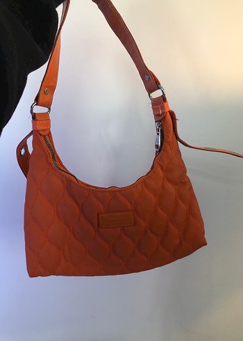 Turuncu Minimalist Deri Kadın Çanta - Görsel 5