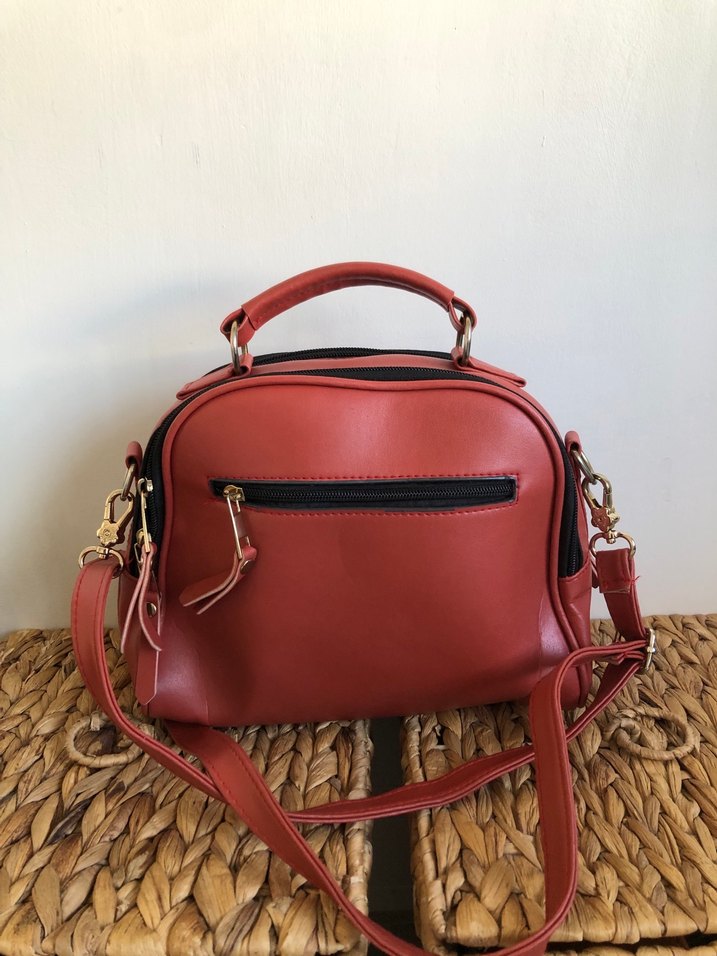 Kahverengi Deri Kadın Çanta - Görsel 3