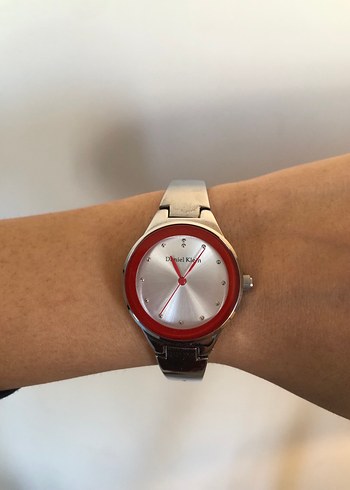 Renkli Kırmızı Kemerli Kadın Saat-Daniel klein - Görsel 2