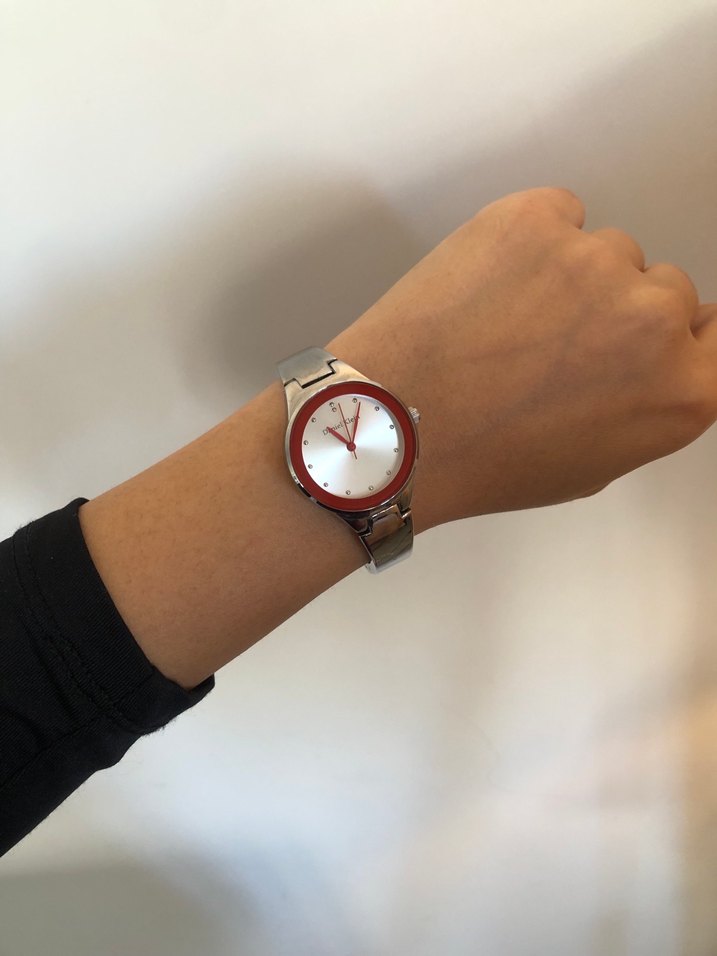 Renkli Kırmızı Kemerli Kadın Saat-Daniel klein - Görsel 5