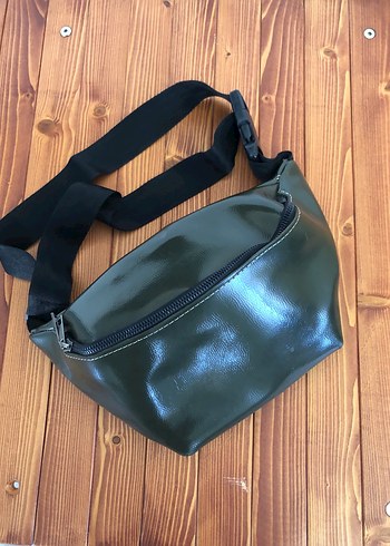 Kadın Haki Fermuarlı Crossbody Çanta - Görsel 3