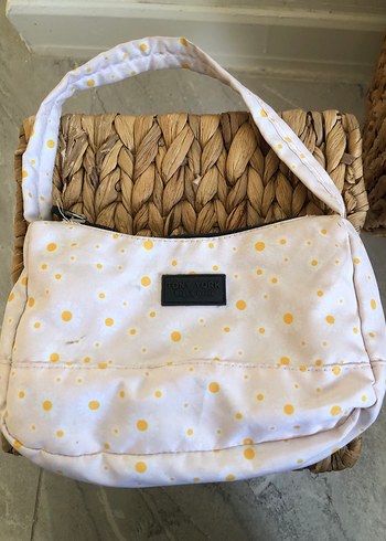 Bej Baskılı Kadın Omuz Çantası - Görsel 3