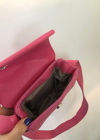 Pembe Kemer Detaylı Kadın Çanta - Görsel 2