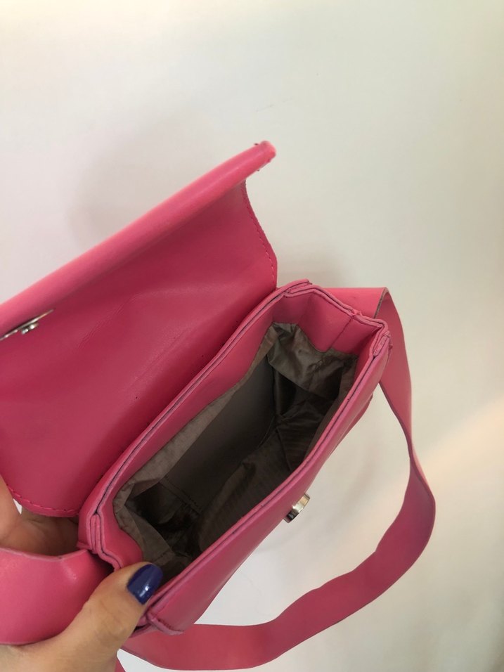 Pembe Kemer Detaylı Kadın Çanta - Görsel 2