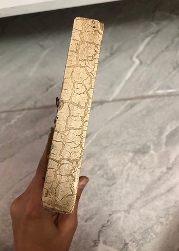 Beyaz Çatlak Desenli Çerçeveli- ANTİKA TABLO - Görsel 6