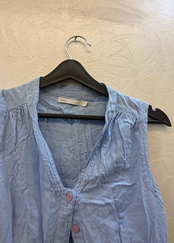 Mavi Keten Midi Bohem Elbise - Görsel 2