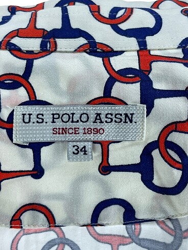 34 Beden beyaz Renk U.S Polo Assn. Gömlek %70 İndirimli.