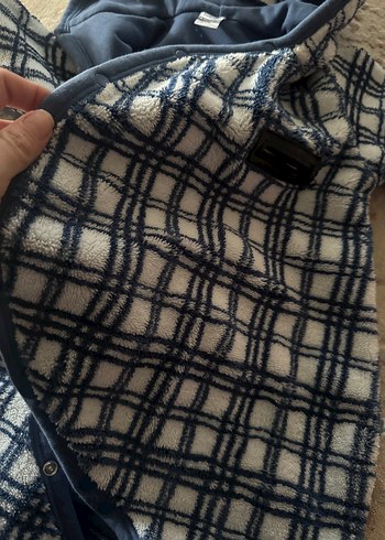 Ekose Desenli Gri Bebek Tulumu - Görsel 2