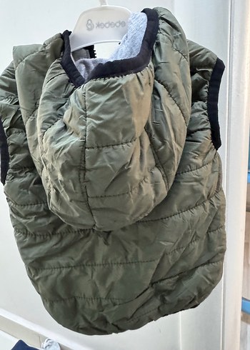 LCW Baby Gri Kapüşonlu Midi Mont - Görsel 3