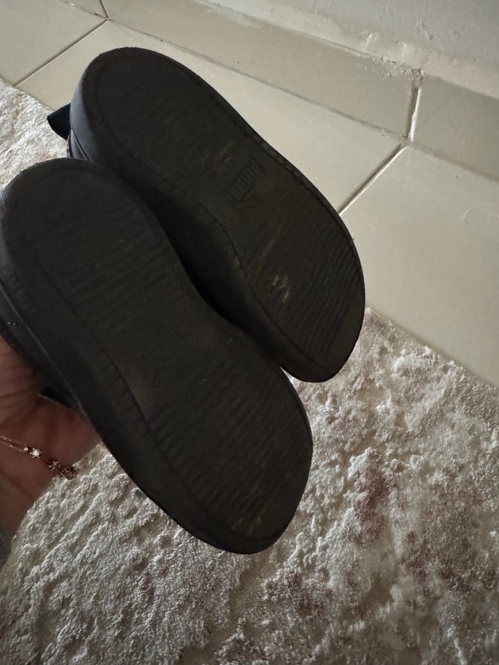 Siyah Erkek Çocuk Cırt Cırtlı Spor Ayakkabı puma - Görsel 5