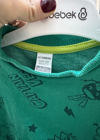 Yeşil Baskılı Erkek Çocuk Sweatshirt - Görsel 2