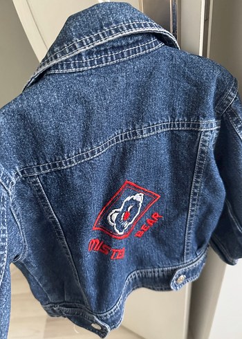 Kız Çocuk Gri Mavi Kot Ceket - Görsel 2