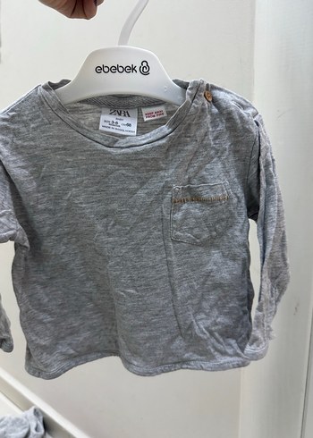 Gri V Yaka Uzun Kollu Hamile Hırkası - Görsel 5