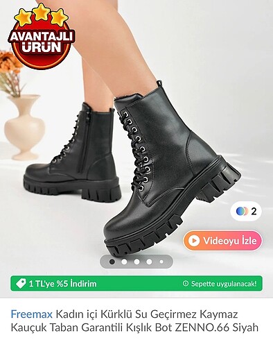 TRENDYOL Freemax İçi Tüylü Bot