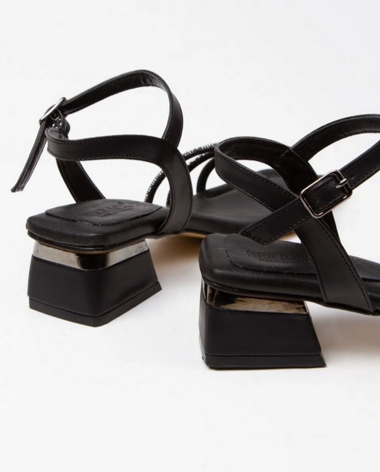 Siyah Kadın Topuklu ayakkabı - Görsel 4