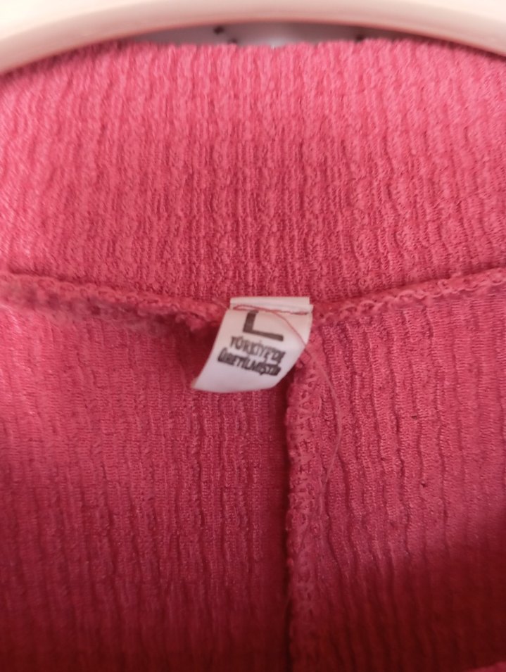 Pembe Uzun Salaş Kadın Elbise - Görsel 5