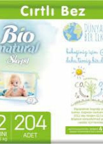 Sleepy Bio natural 2 numara 272adet