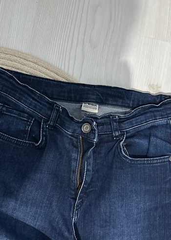 Lacivert  Kadın Midi Kot Pantolon - Görsel 2