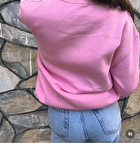 Diğer Sıcacık oversize sweatshirt?izin pembe rengi ????????