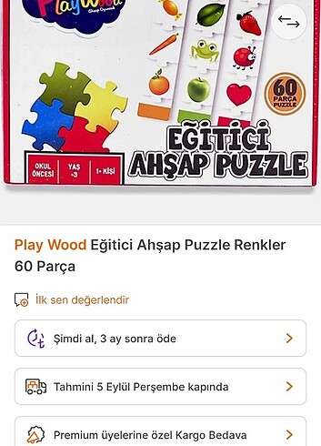 Diğer Eğitici puzzle 60 parça
