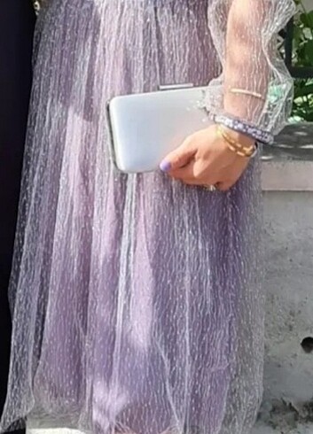 Diğer Lila tüllü abiye