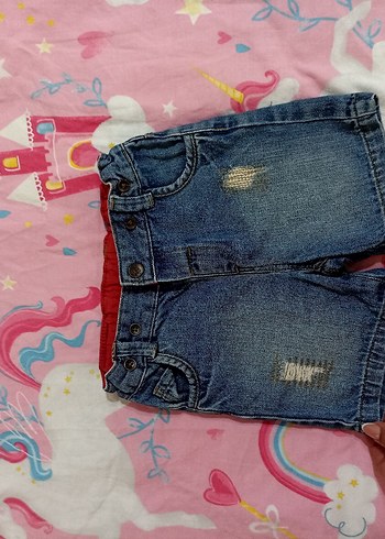 Kız Çocuk Mavi Renkli Bol Kesim Denim Pantolon