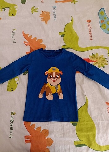 LC Waikiki Paw petrol temalı uzun kollu tshirt