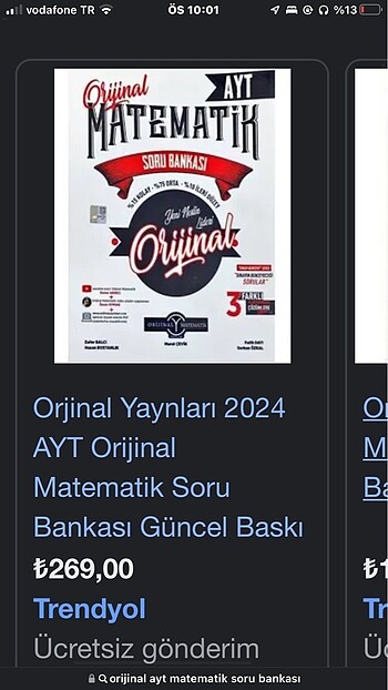 ORİJİNAL AYT MAT SORU BANKASI