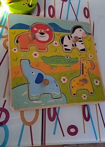 Renkli Ahşap ve Plastik Oyuncak Seti - Görsel 5