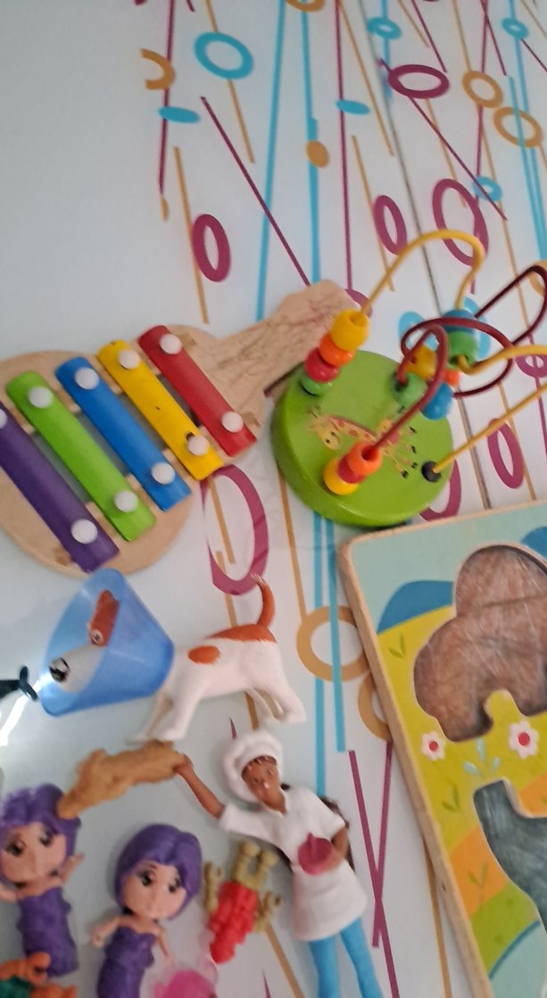 Renkli Ahşap ve Plastik Oyuncak Seti - Görsel 3