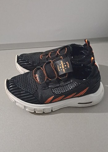 Erkek Çocuk Siyah Yılan Derisi Desenli Sneakers - Görsel 3